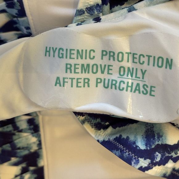 Calia Weave Boyshort Watercolor‎ Stripe Blue Swim Bottom Midrise 2XL NWOT - Picture 4 of 9